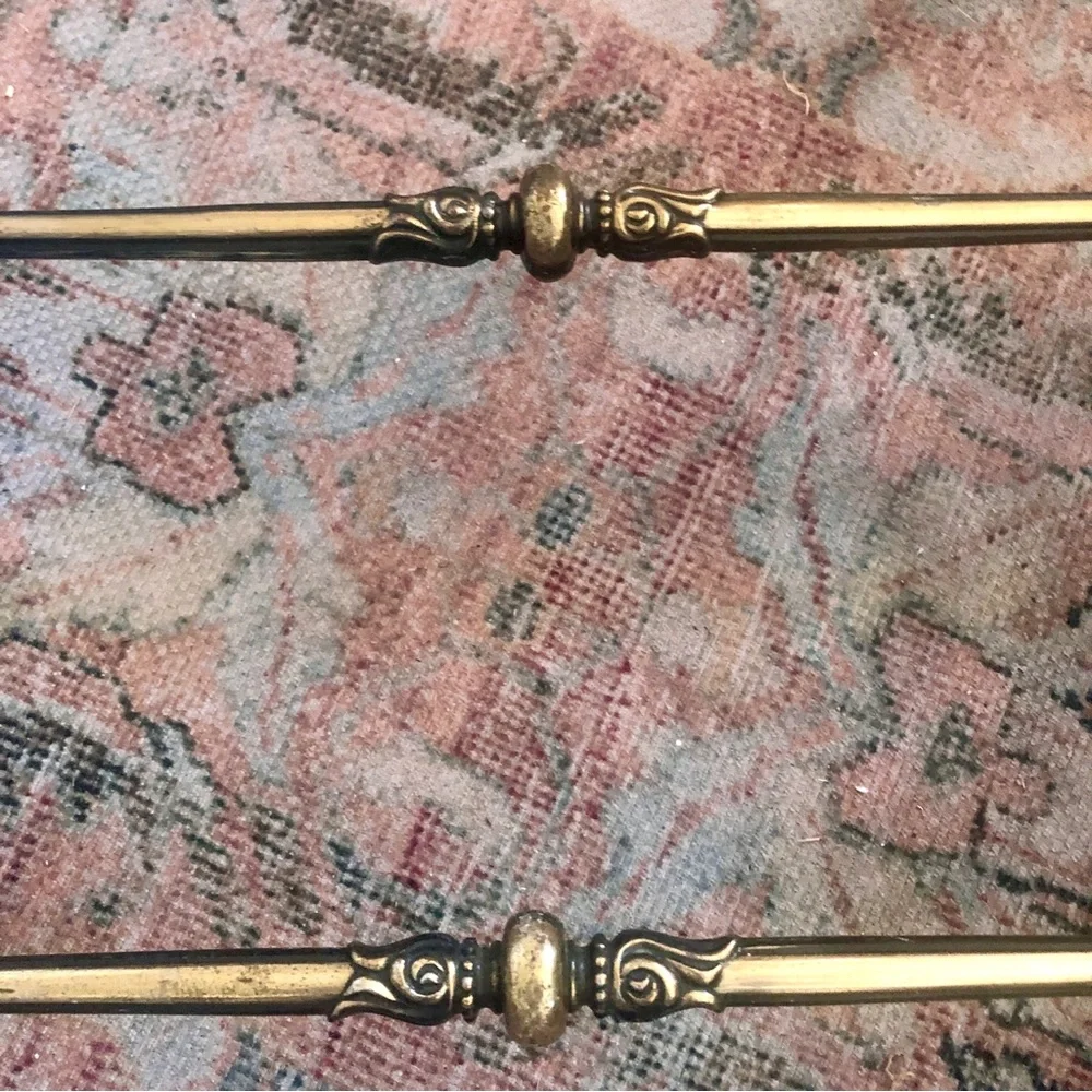 Amerock Carriage House Antiqued Brass Bathroom Towel Rack Bar MCM Bath Hand Set